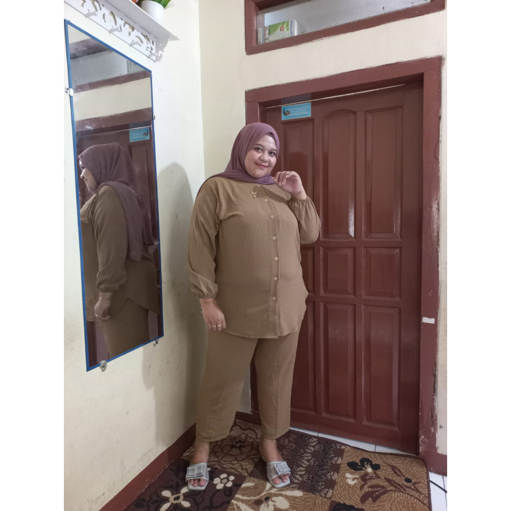 ONE SET JUMBO CRINGKLE TERBARU COCOK UNTUK SANTAI