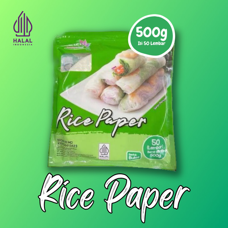 

RICE PAPER BENTUK BULAT 500g ISI 50