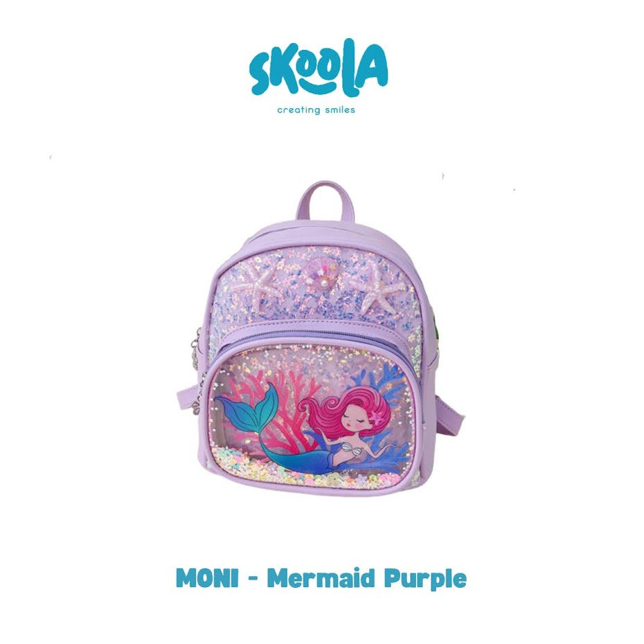 Skoola Tas Anak Perempuan PAUD Remaja Ransel Unicorn Mermaid - Moni