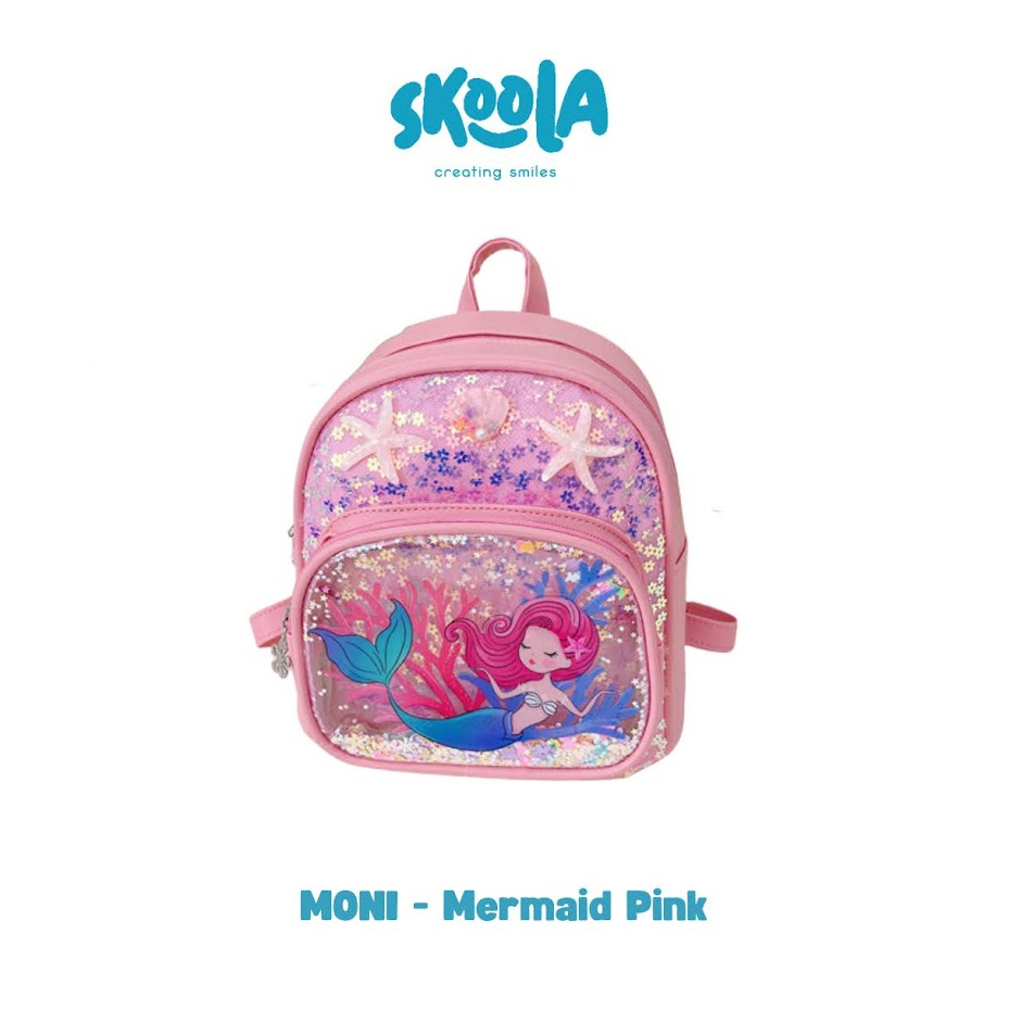 Skoola Tas Anak Perempuan PAUD Remaja Ransel Unicorn Mermaid - Moni