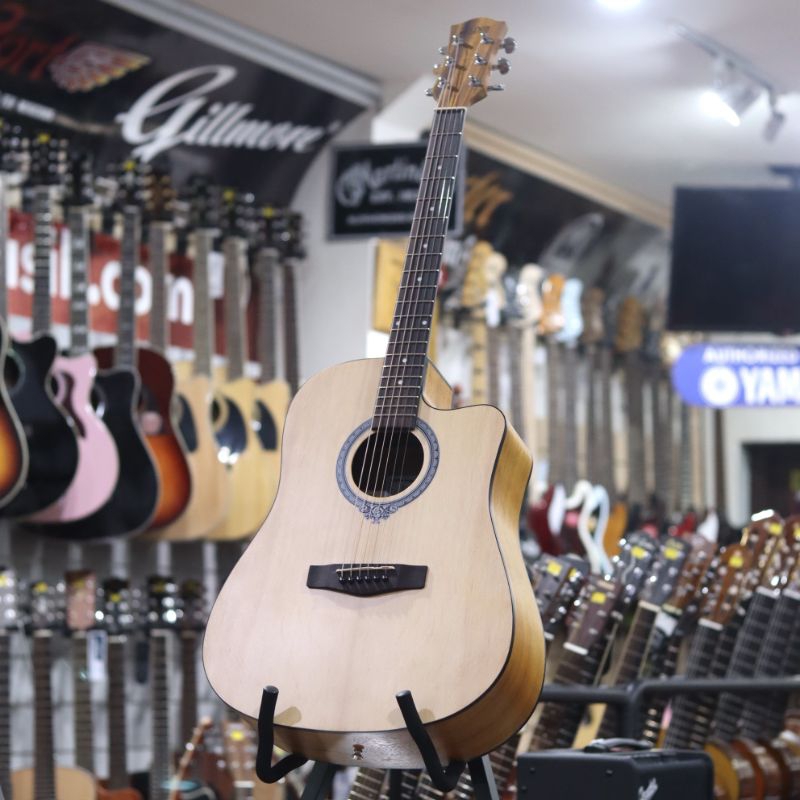 Dluxe DW100 Jumbo Cutaway - Gitar Akustik Original