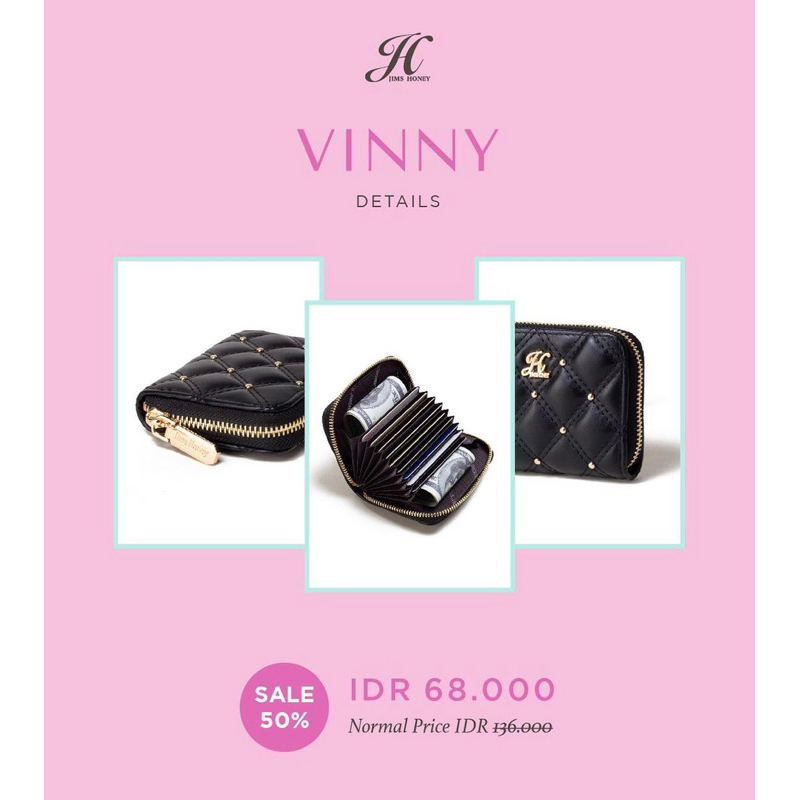 VINNY WALLET DOMPET KARTU FREE BOX EXCLUSIVE