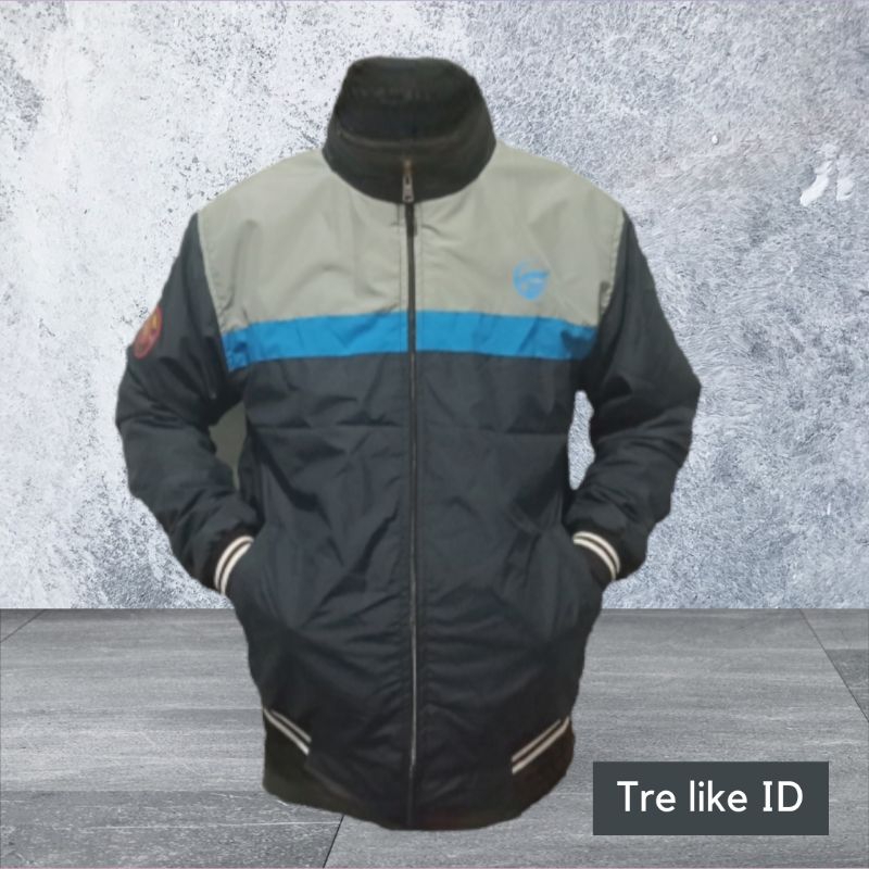 JAKET / BOMBER / APLIKASI / BAHAN TASLAN ZN / DEWASA ALL SIZE.jaket.tnf