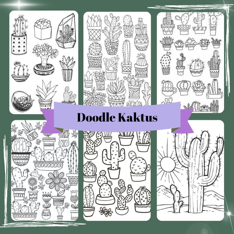 

Gambar Sketsa Mewarnai Tema Kaktus - Mewarnai Untuk Anak Anak - Remaja - Dewasa - Kertas A4 Isi 25 Lembar - Crayon Paper - Coloring Book - Coloring Page - Buku Mewarnai - Kertas Mewarnai