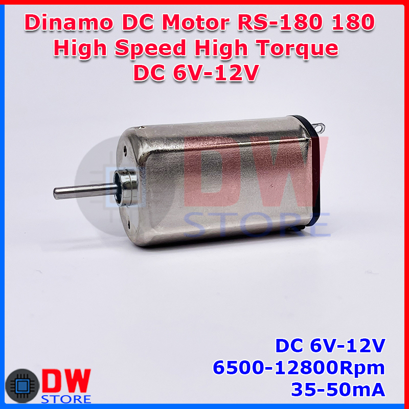 Dinamo DC Motor RS180 RS-180 FF-180PH High Speed Torque 6V 9V 12V