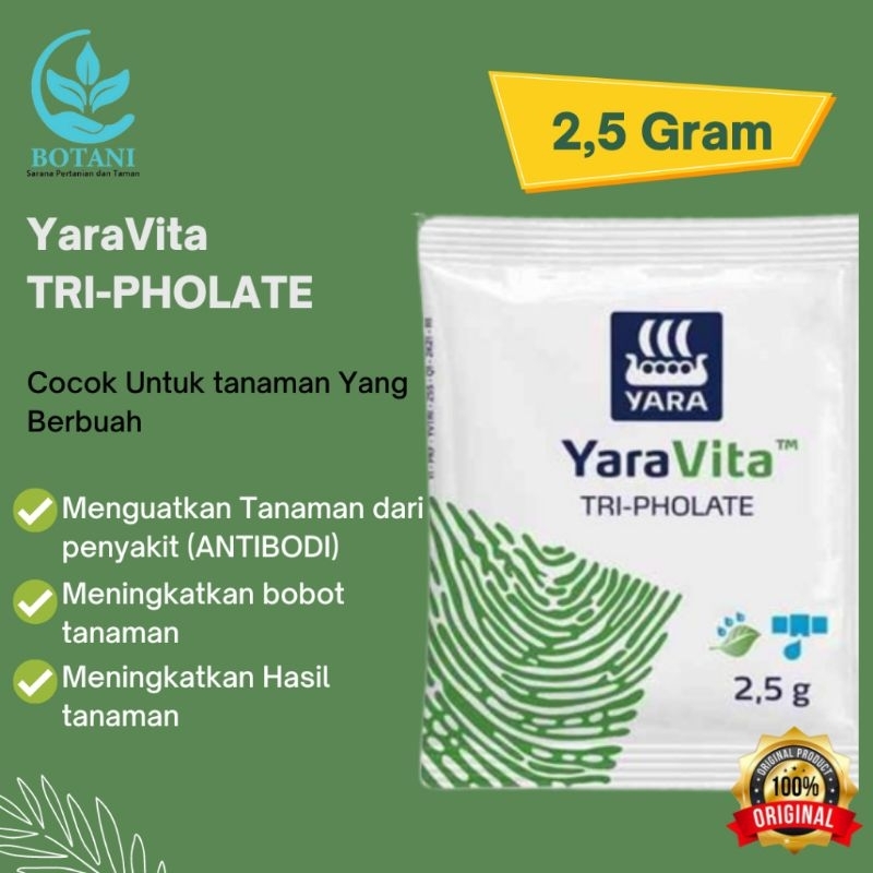 Pupuk Micro Yaravita Tm Tri Pholate ISI 2,5 GRAM dari pt yara indonesia