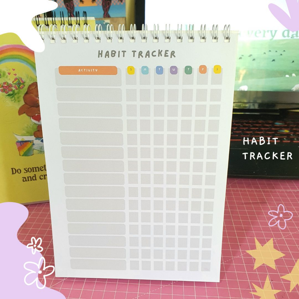 

Habit Tracker - Standing Planner / Paper planner - Solucine A5 - 15 Lembar