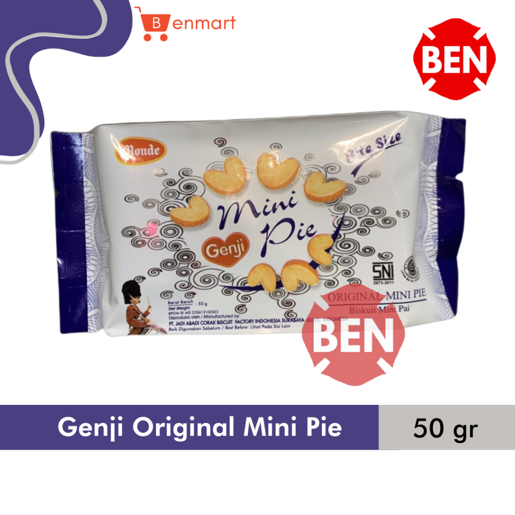 

Monde Genji Original Mini Pie 50g 50gr Biskuit Pai Bite Size Kecil