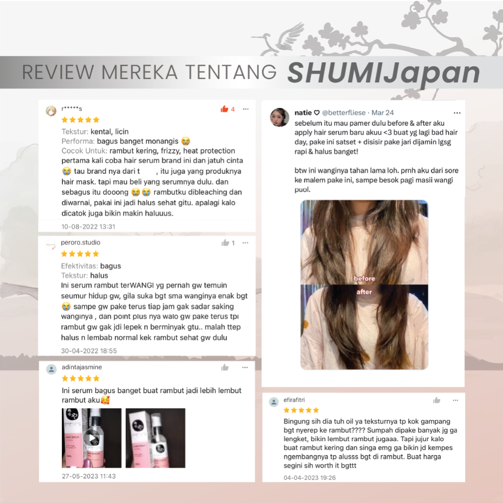 [BPOM] PROMO! SHUMI Japan Hair Serum 55ml Serum Rambut / Treatment / Haircare