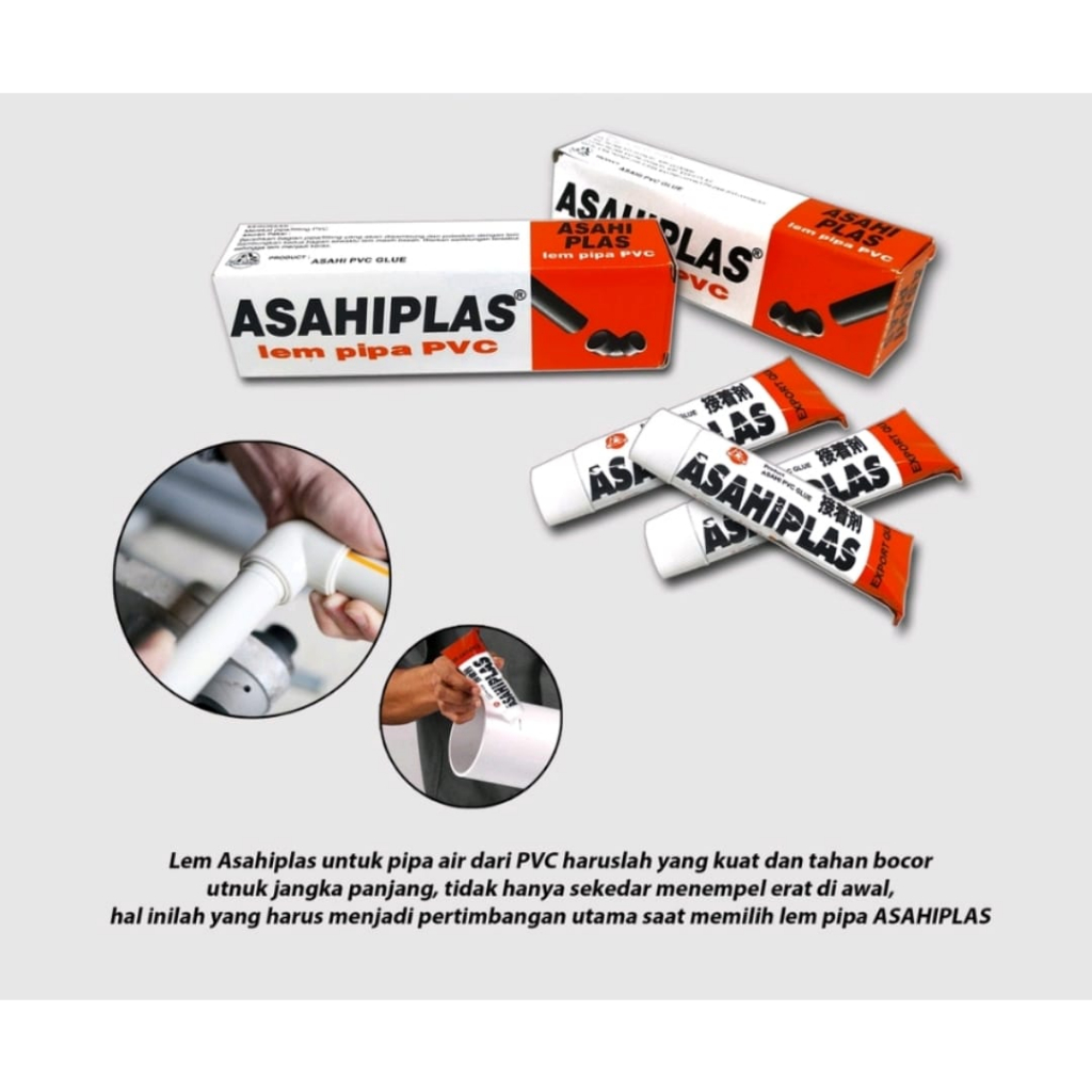 Lem Pipa Paralon PVC Asplast / lem paralon kuat / lem paralon 45gr