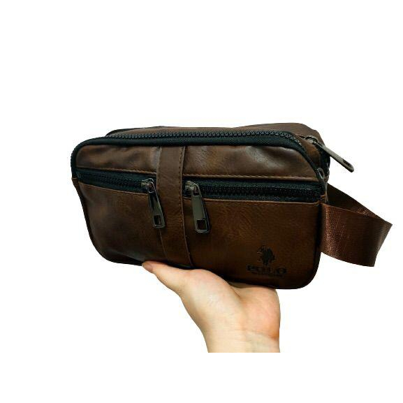 TAS TANGAN PRIA BUSINESS CLUTCH KULIT TERBARU MODIS FASHIONABLE IMPORT HANDBAG / DOMPET POLO