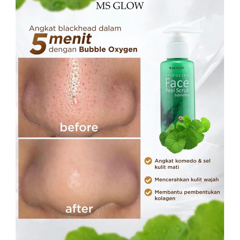 【Official Store】MS GLOW Clay Mask Charcoal Green Tea Pore Face Peel Scrub Msglow Masker Wajah Pencerah Pemutih Kulit Wajah Kering Oily Sensitif Anti Bakteri Jerawat Noda Hitam Flek Bekas Jerawat Perbaiki Skin Barier Anti Aging Glowing Whitening Viral BPOM