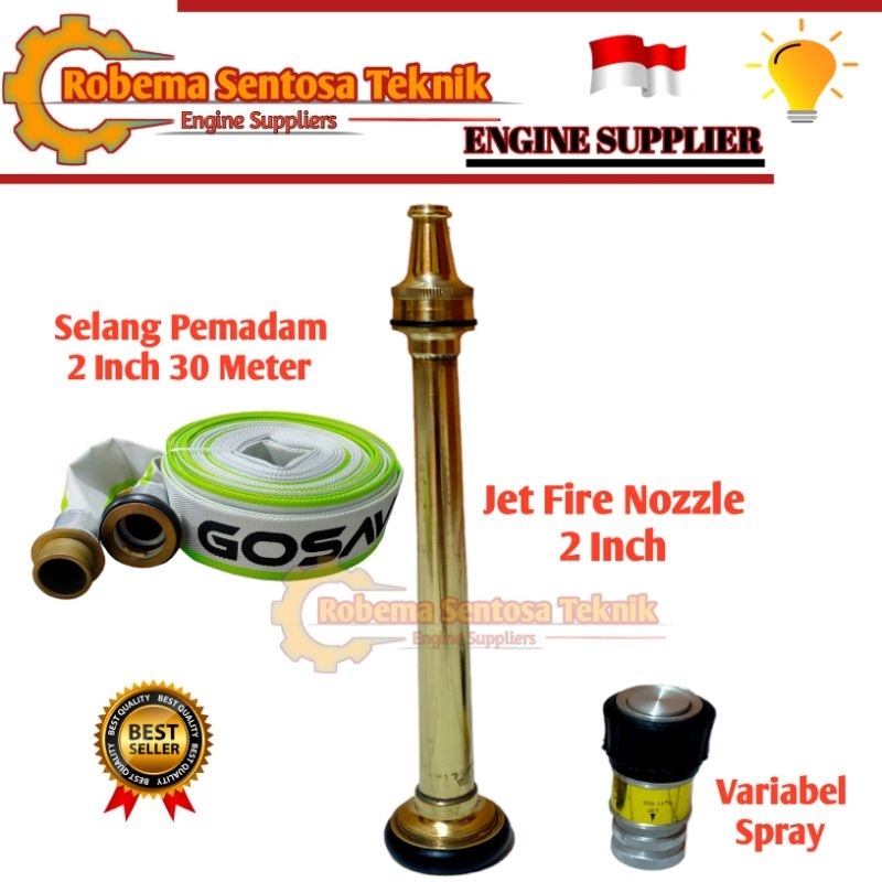 Paket Selang Pemadam Kebakaran 1,5 Inch dan Variable Spray
