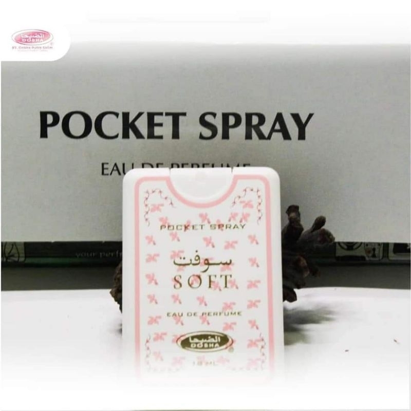 Parfum Saku Dobha Pocket Spray 18ml EDP Eau De Parfume BPOM &amp; MUI varian aroma