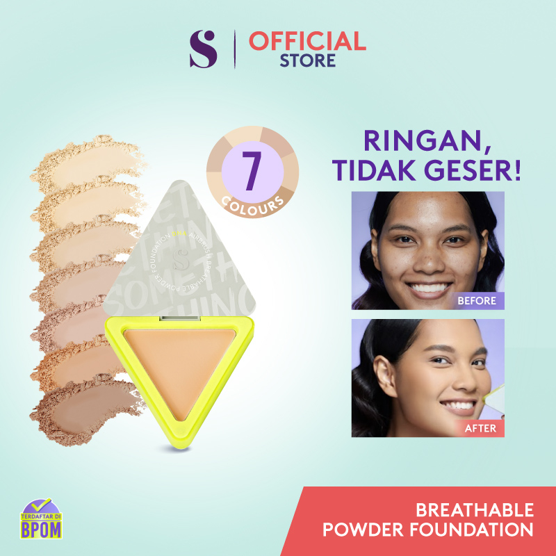 SOMETHINC DNA Airbrush Breathable Powder Foundation - Bedak Padat