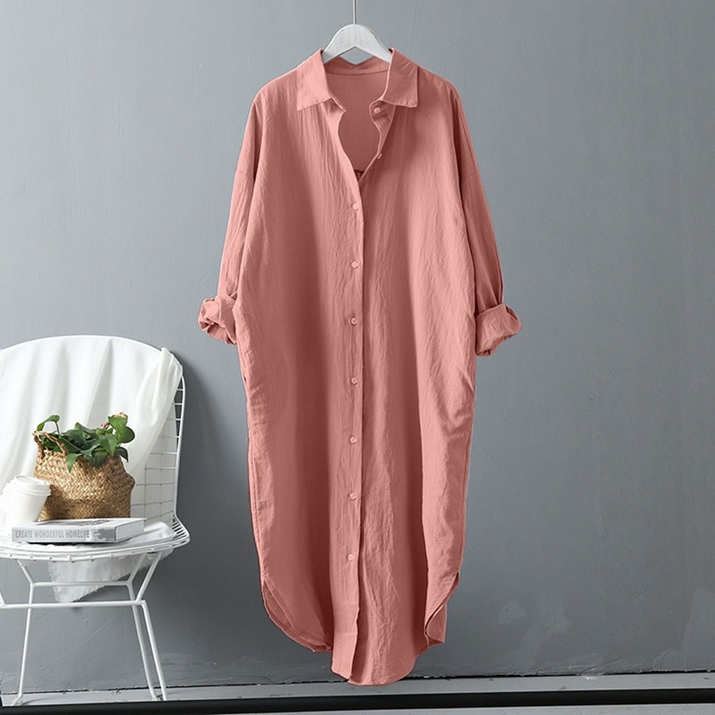 Tunik Mika Crinkle long tunik model korea Atasan wanita Size (M L XL) Jumbo Tunik