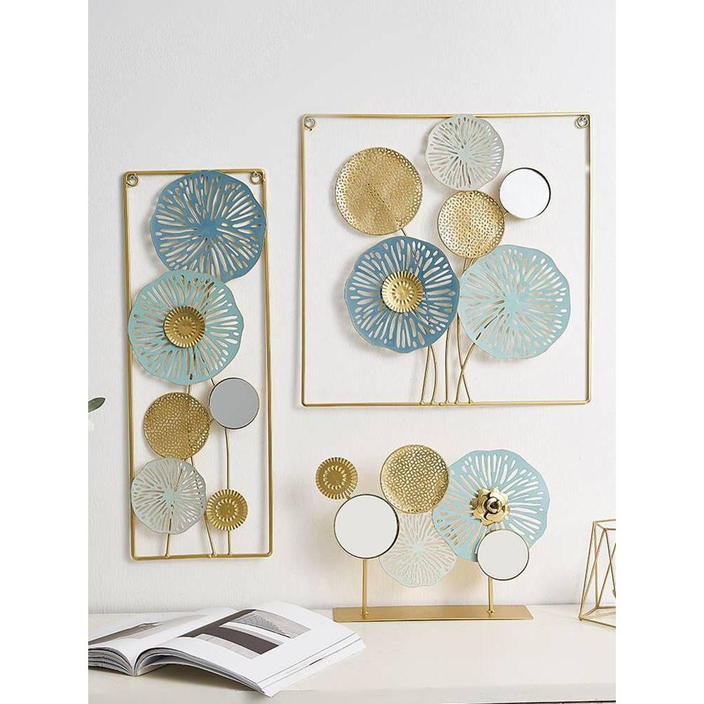 Wall Decoration 3D &amp; Table Decor / Hiasan Dinding Besi Emas / Hiasan Dinding Mewah Kreatif Modern Cahaya Mewah Gaya Hiasan Dinding Gantung