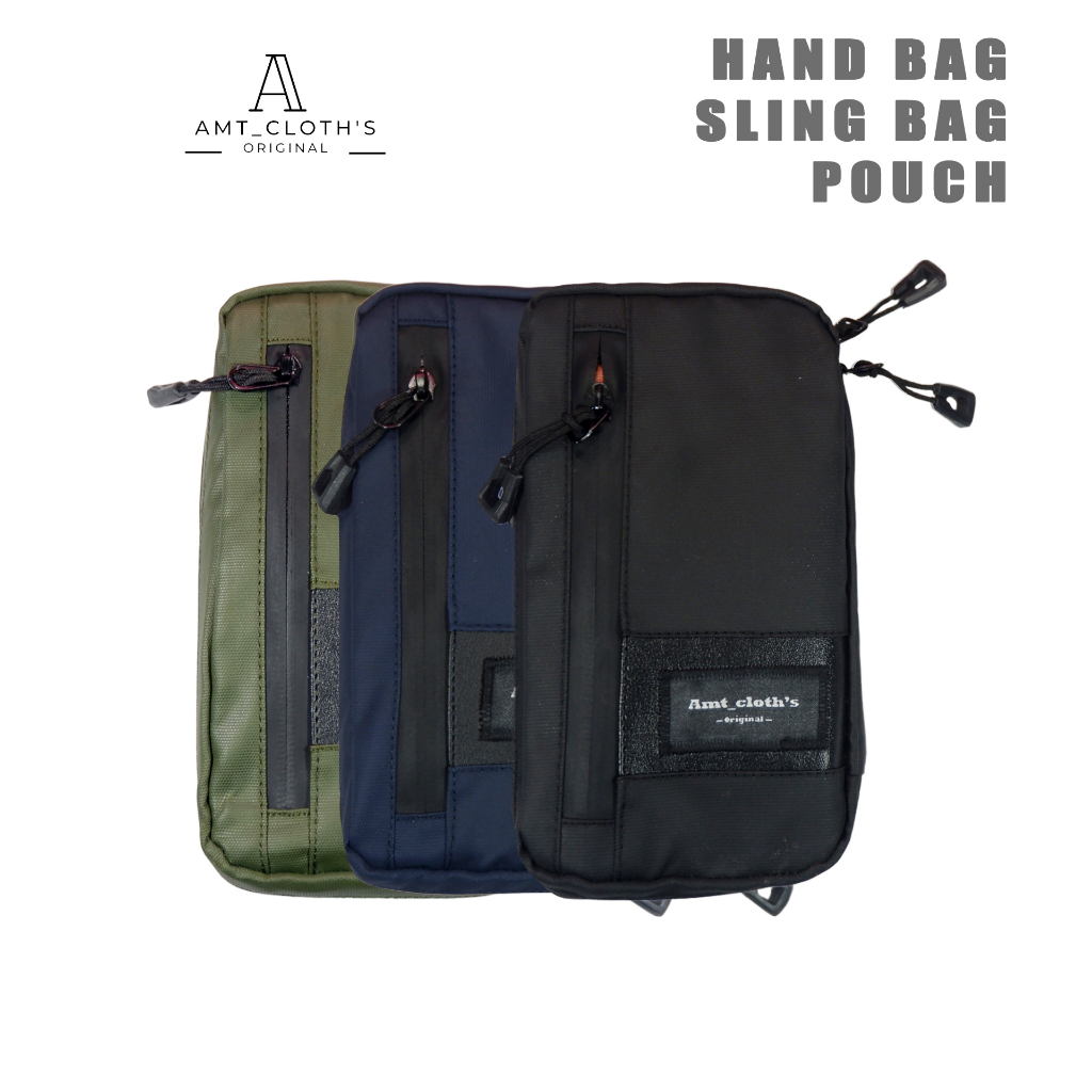 Clutch pria Wanita Multifungsi Waterproof Anti Air Pouch Handbag Serbaguna import terbaru