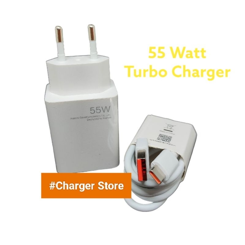 Charger Xiaomi 100% Hyper Turbo Charging Type C 55W 55 Watt Batok Sangat Berat