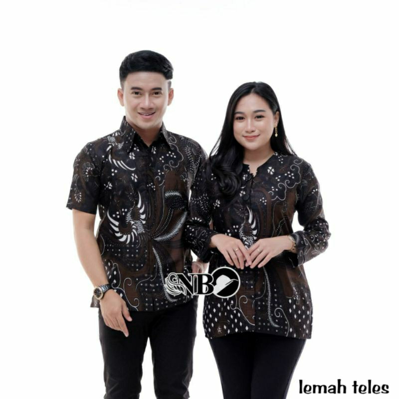 Couple Batik Sarimbit Atasan Kacang Mete Lemah Teles