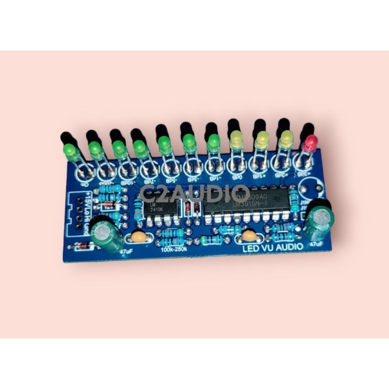 led Vu Display mixer dan poweramp dll