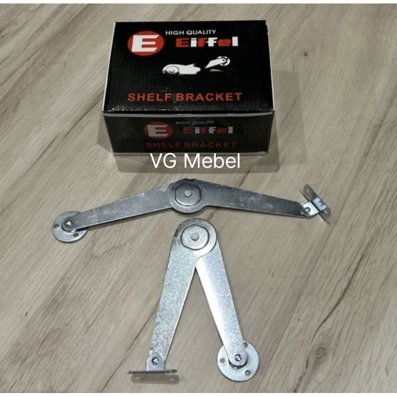 Engsel Salon Merk EIFFEL 9" SILVER - Engsel Tekuk - Engsel Sikutan