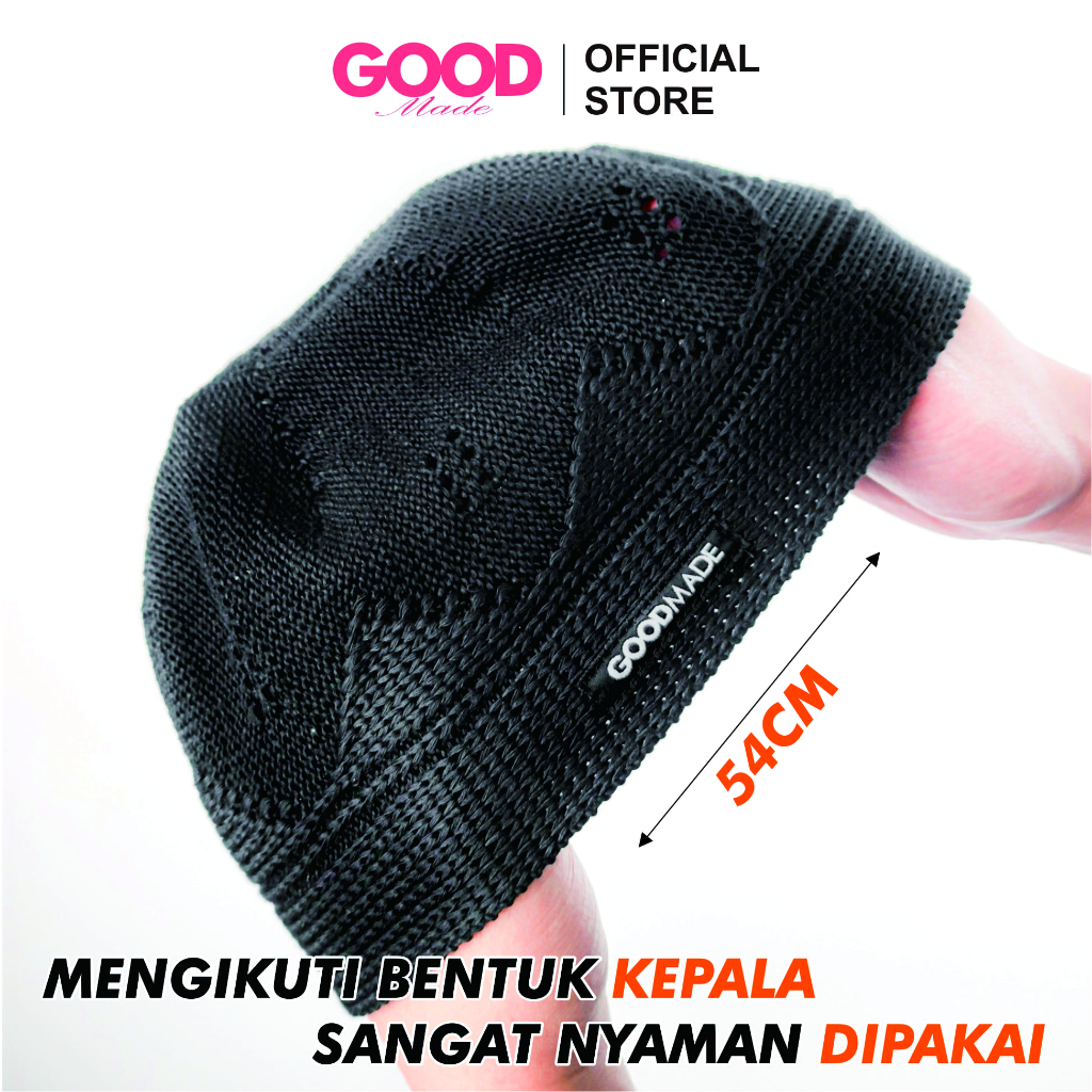 GOOD MADE - Peci Rajut Tebal Dewasa Premium | Peci Haji | COD