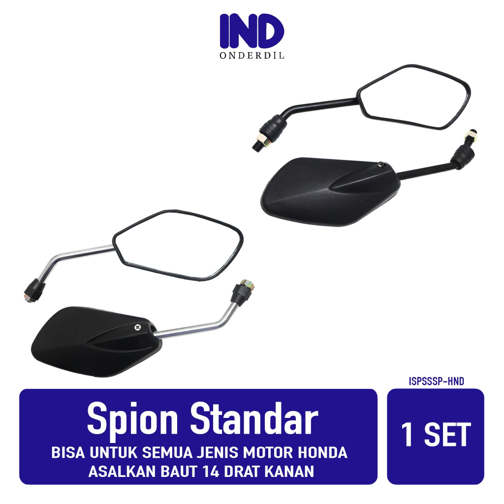 Spion-Sepion-Kaca-Mirror-Cermin Standart-Standar Model Shogun SP Untuk Semua Motor Honda Drat Kanan