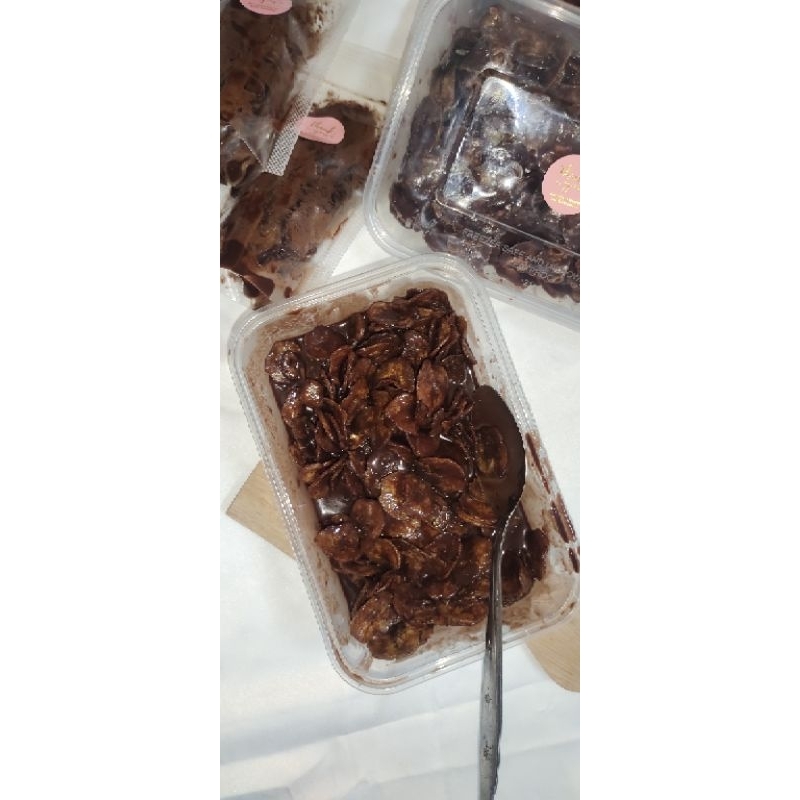

KRIPIK PISANG NYOKLAT paket reseller (10 pcs) kemasan box 180gr