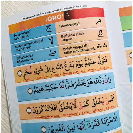 Buku IQRO'' Cara Cepat Membaca AlQuran Edisi Milenial (ALQSBAH) Ukuran A5