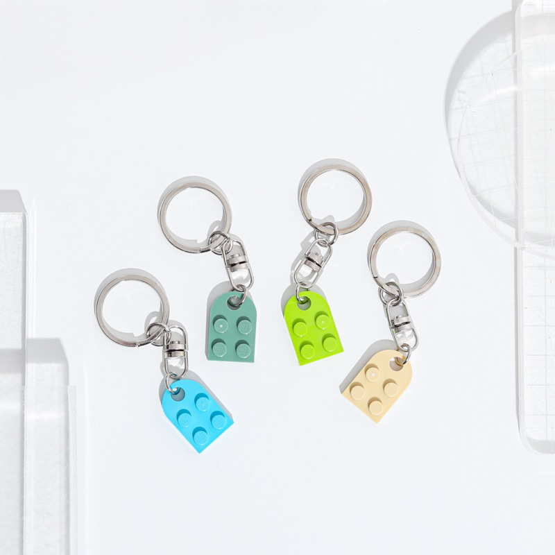 LEG0 - Brick Keychain / Gantungan Kunci bentuk hati untuk couple / pasangan / love series