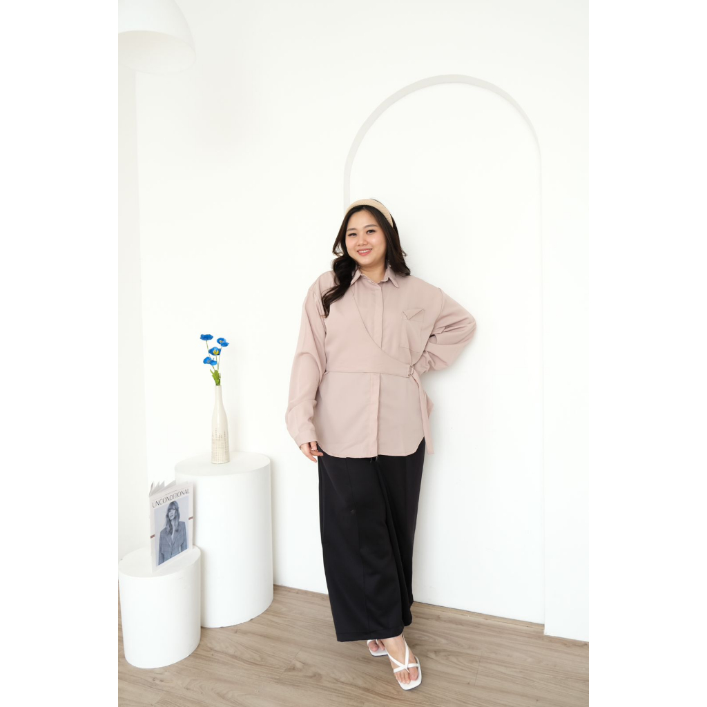 Bigwell Akira Blouse Atasan Wanita Bigsize Plussize Jumbo