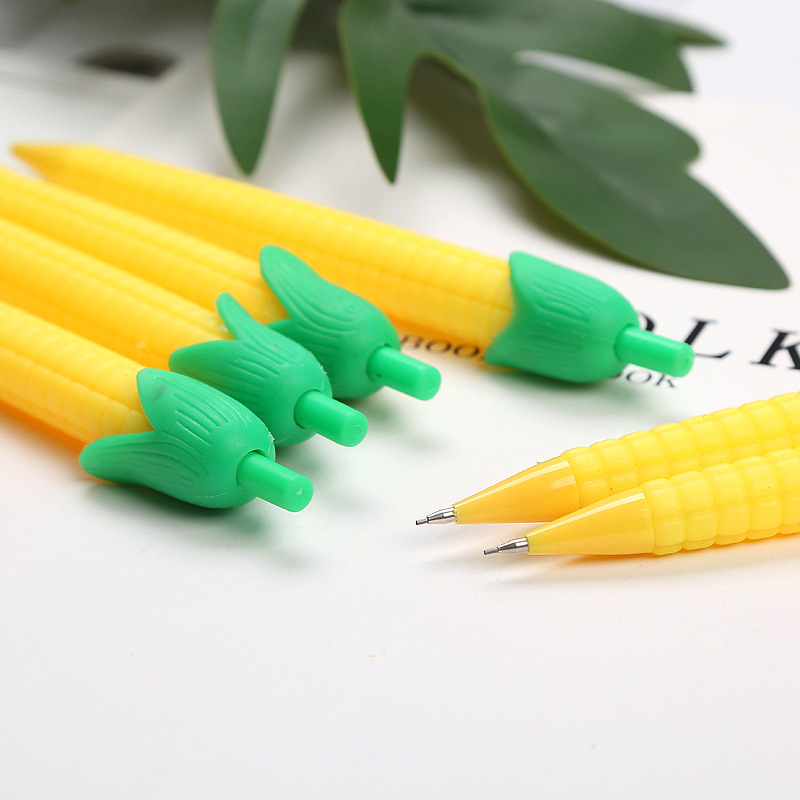 T&amp;Y Pensil Mekanik Motif Bentuk Sayuran Mechanical Pencil Vegetables Aesthetic Fancy Wortel Corn Alat Tulis Anak Sekolah Murah Import