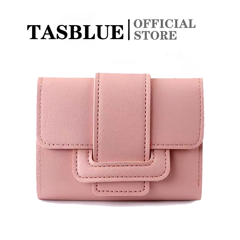 TASBLUE Dompet Lipat Wanita Dompet Mini Gadis Fashion Korea 6018 Dompet Lipat Saku Gadis Dompet Kulit Dompet Fashion Wanita Impor