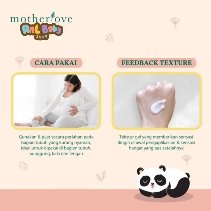 Motherlove Nurturing Comfort Gel 50 gr - Pereda Pegal Pada Ibu Hamil