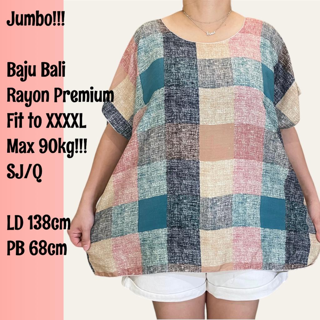 BAJU BALI SUPER JUMBO FIT TO 4XL 100KG MUAT!!! KODE SJ/Q kotak REAL PICT