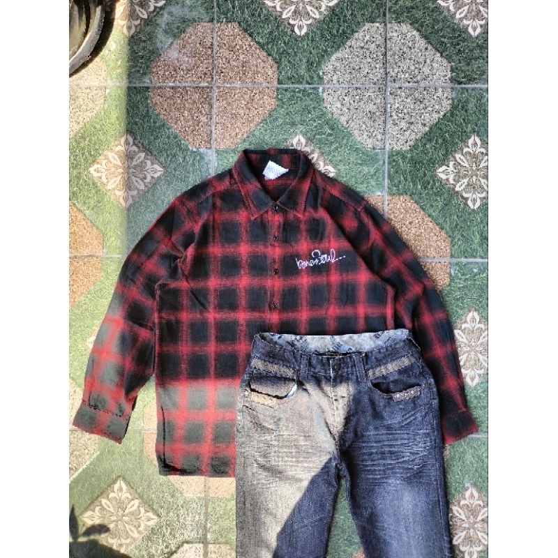 Flanel Veterano Bone soul Red