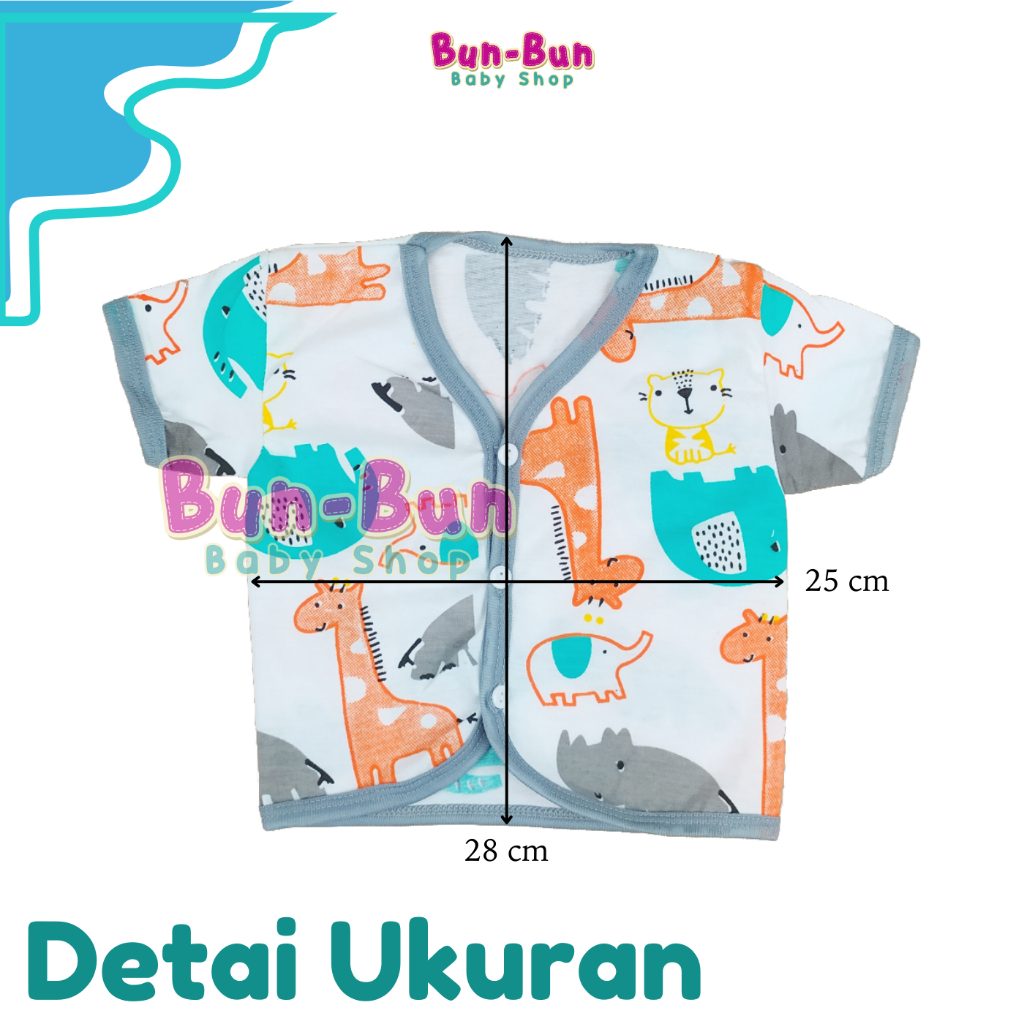 SNI Atasan Pendek Baju Bayi Baru Lahir Unisex Perlengkapan Pakaian Baby Murah Lucu Laki Perempuan