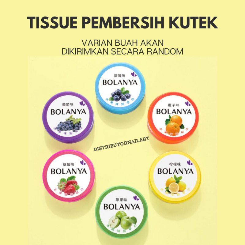 ( COD ) Nail polish remover tissue Aroma Buah / nail polish varnish remover tisu pembersih cat kuku kutek