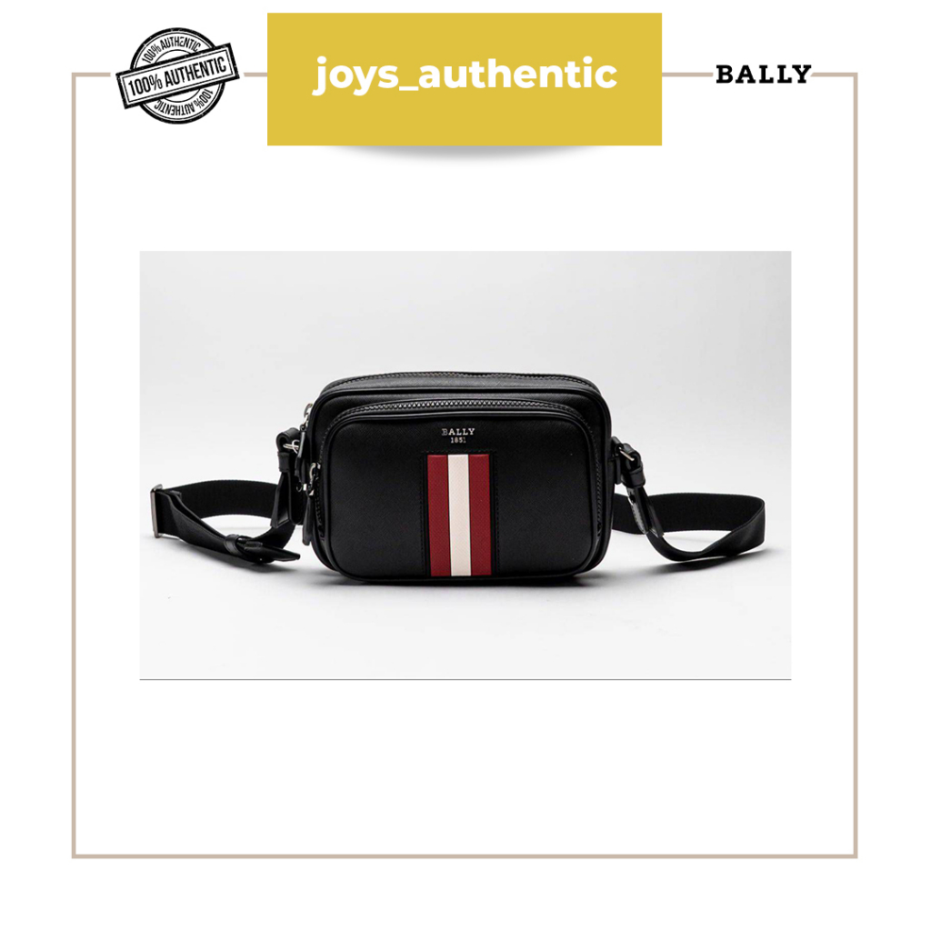 Tas wanita Bally Makeba Camera Crossbody Bag Hitam Black Merah Red woman bag authentic original