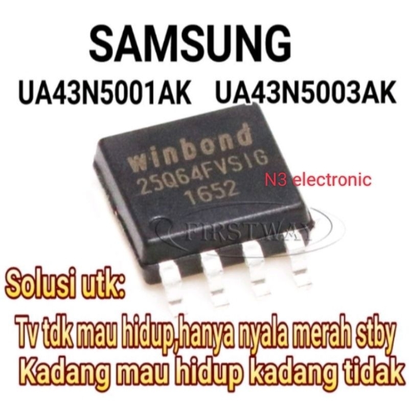 IC EPROOM TV LED SAMSUNG UA43N5001/5003AK