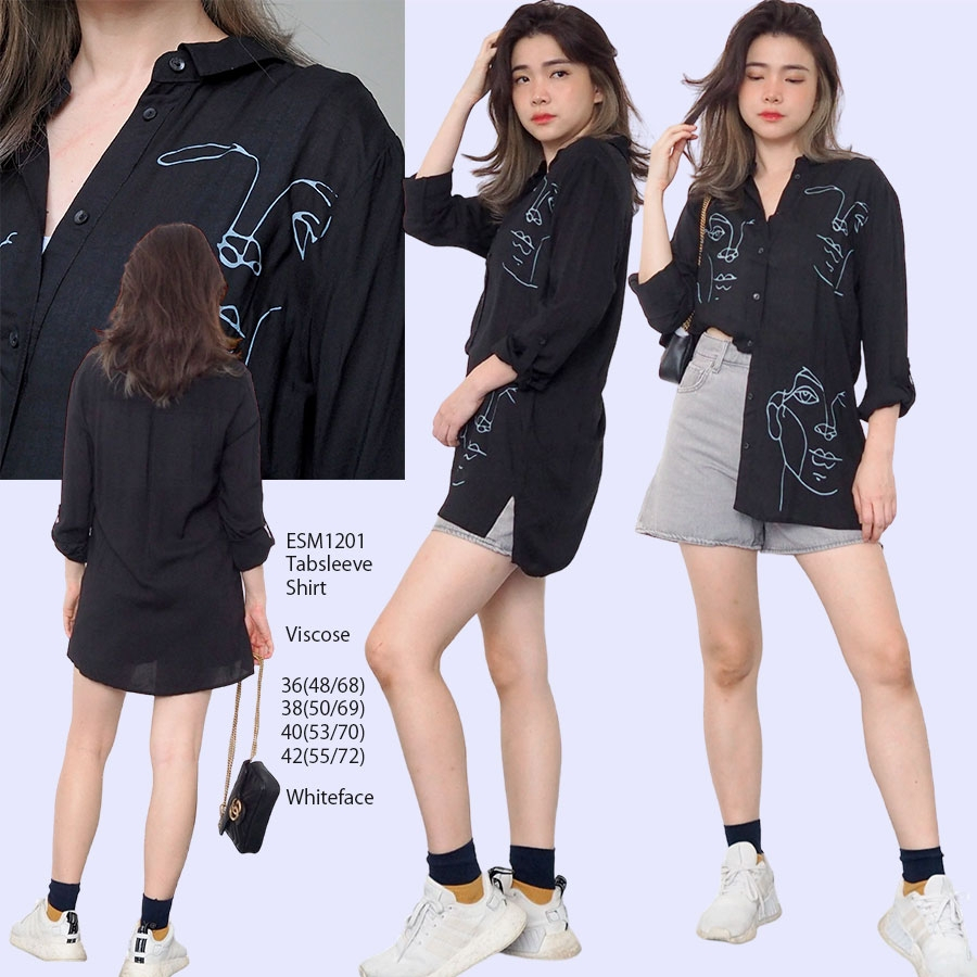 ESMARA 1201 TABSLEESLEE SHIRT Baju Atasan Kemeja Branded