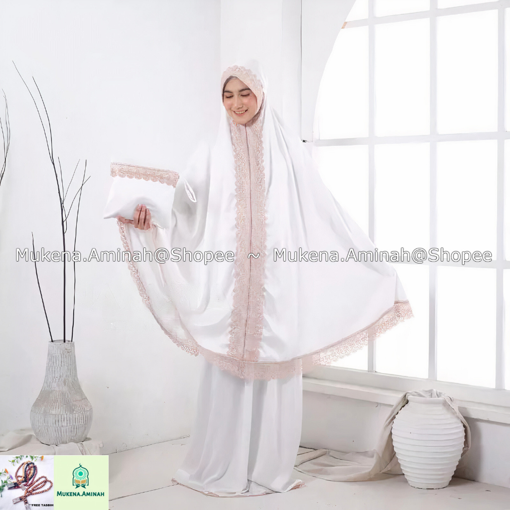 MUKENA DEWASA NATASYA 2IN1 TRAVELING RENDA PREMIUM SUTRA VELVET JUMBO