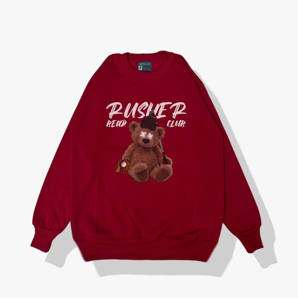 Crewneck Cream Motif Simpel Sablon/ Sweater Pria dan Wanita Premium Quality Distro