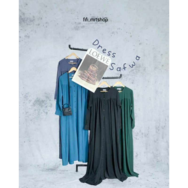 DRESS SAFWA SYAKILLA Dress Wanita Dress Remaja Gamis Daily Gamis Remaja Dress Gamis Gamis Abaya Prem