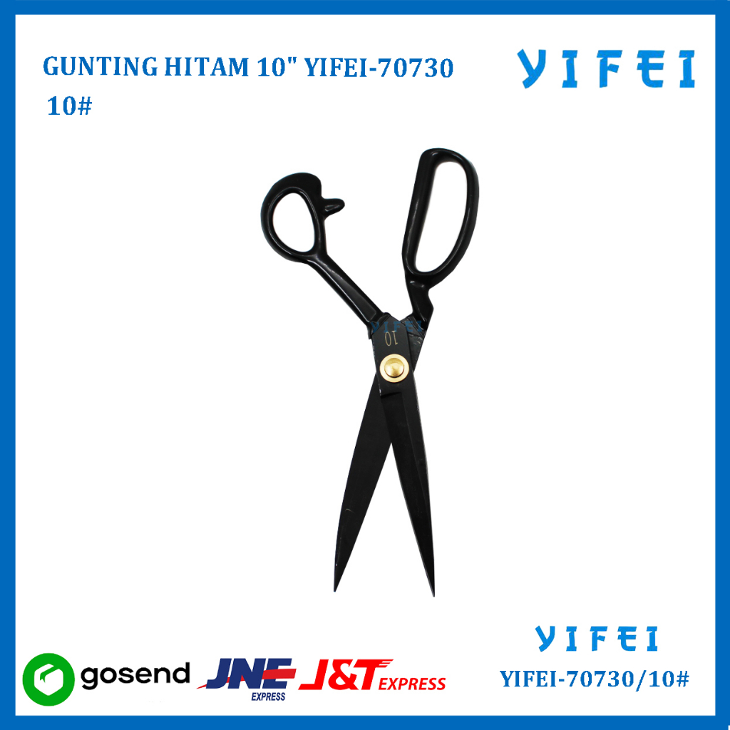 GUNTING HITAM 10&quot; YIFEI-70730/10#