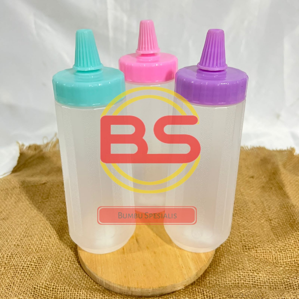 BOTOL KECAP PLASTIK / BOTOL SAUS PLASTIK /BOTOL SAMBEL 500ml Lemony