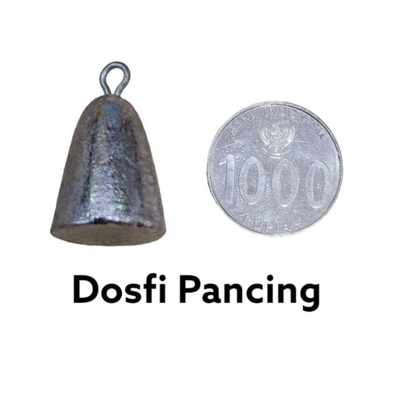 Timah Pancing kawat lonceng No.39 (45gr) / Pemberat Pancing