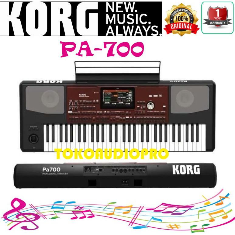 Korg PA700  61-Key Professional Arranger Keyboard Korg PA-700
