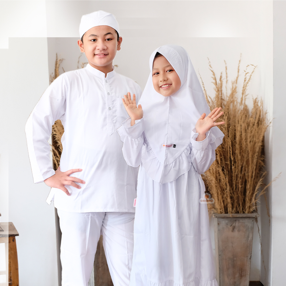 BAJU PUITH KOKO ANAK PUTIH LAKI LAKI KOKO EMRAN USIA 1-14 TAHUN